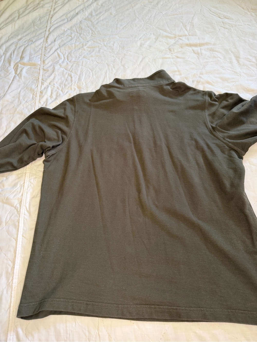 Columbia Olive Green Long Sleeve Polo